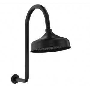 Lillian Wall Arm Shower Set Matte Black